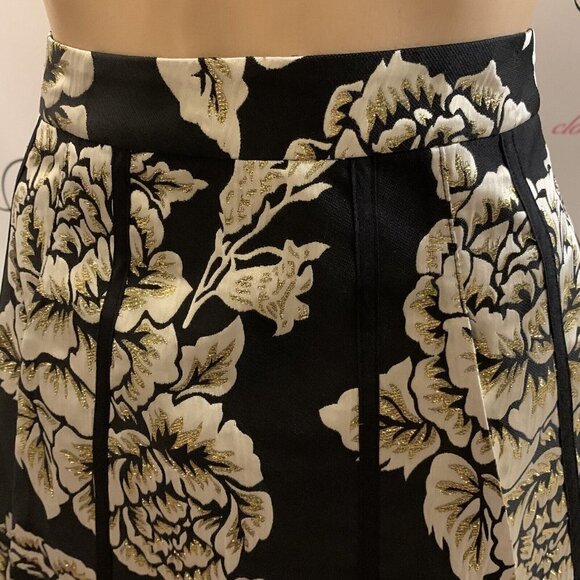 GB Girls Skirt. Size Small 26" Waist. Metallic Tapestry Look. Metallic. B71 - Picture 2 of 7